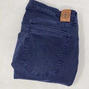 Aviator Straight Fit Jeans Mens 40 Navy Blue Stretch Travel Pants Made in USA